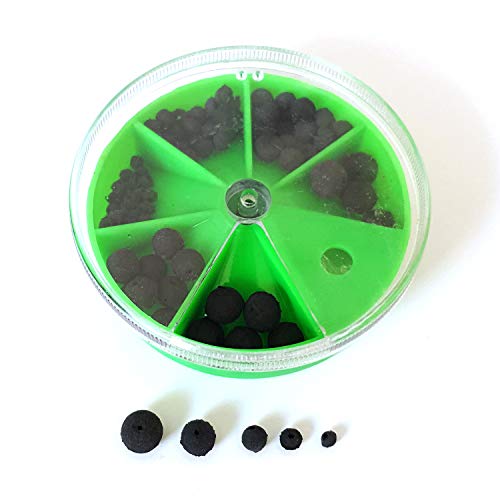 Zite Fishing Assortiment de 100 perles de pêche en caoutchouc souple 2-8 mm – Image 2