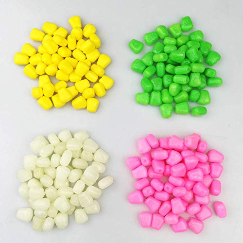 100PCS Maîs Carpe Faux Appâts Doux Matériel de Pêche Up Faux Imitation Amorce Géant Fente Maîs Flottant Flexible… – Image 6