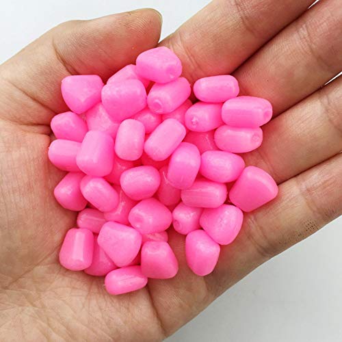 100PCS Maîs Carpe Faux Appâts Doux Matériel de Pêche Up Faux Imitation Amorce Géant Fente Maîs Flottant Flexible… – Image 2